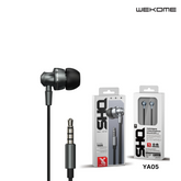 WK YA05 3.5MM SHQ SERIES HI-FI AUDIO WIRED EARPHONE (1.2M), HI-Fi Audio Earphone, Quality  Wired Earphone-Tarnish